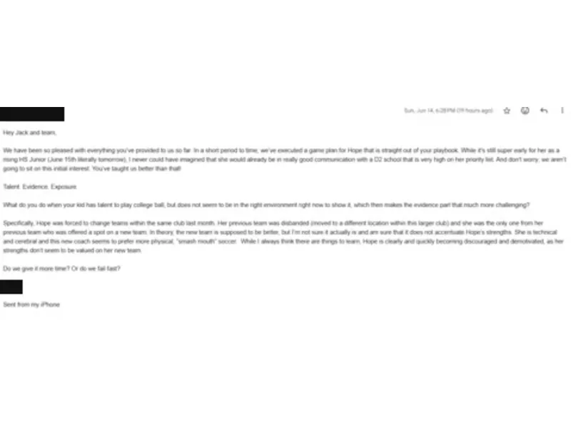 Testimonial screenshot: Pleased with the recruiting guidance so far