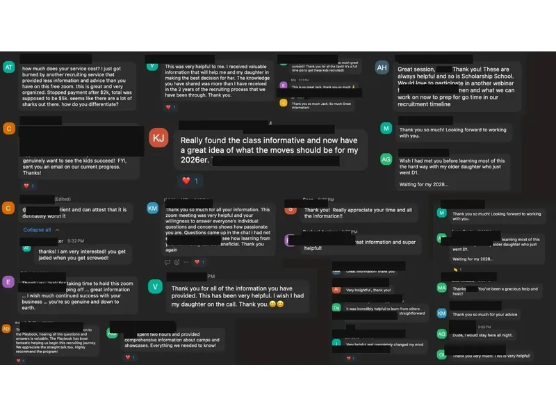 Testimonial screenshot: Valuable webinar insights for recruiting success