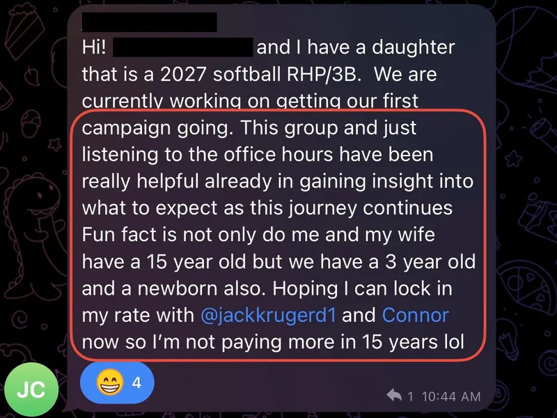 Testimonial screenshot: Valuable insights for upcoming recruitment campaign journey